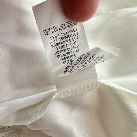 Self Portrait Womens Wedding Bridal Gown Dress Size 0 White Floral Lace Train - Picture 11 of 16